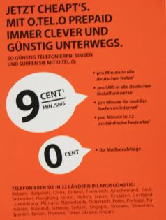 O. tel. o Prepaid Discounter 10Euro SGH zum Preis für 5 Euro