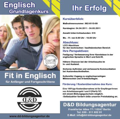 Englischkurs mit LCCI Prüfung