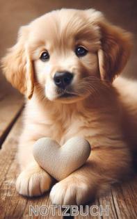Diamond Painting Golden Retriever Welpe-Notizbuch Buch perfektes Geschenk für
