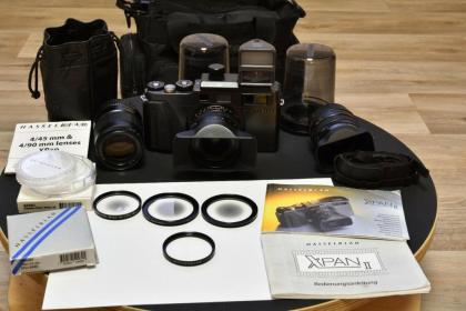 Hasselblad Xpan II Set mit 30mm 45mm 90mm sehr selten guter Zustand.