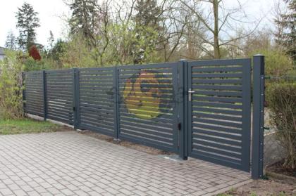 Modernezäune Metallzäune Schmiedezäune Sichtschüzzäune Geländer Doppelstabm