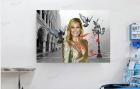 Helene Fischer Star Souvenir. Geschenkidee. Zimmerdeko. Blickfang. Unikat Wandb
