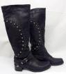 VIC MATIE schwarz ECHTLEDER Gr 39 38 Boots VOLL-LEDER schwarz Stiefel NP 429 -