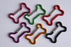 Karabiner Herz-/ Knochenform Aluminium verschiedene Farben mittelgroß