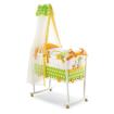 Babywiege Gigi Lele komplett Set - Stubenwagen mit bunten Textilien NEU Made i